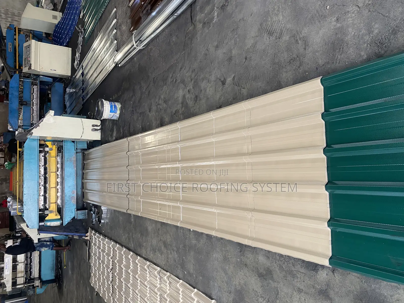 Beige Oven Baked Aluminum Roofing Sheet