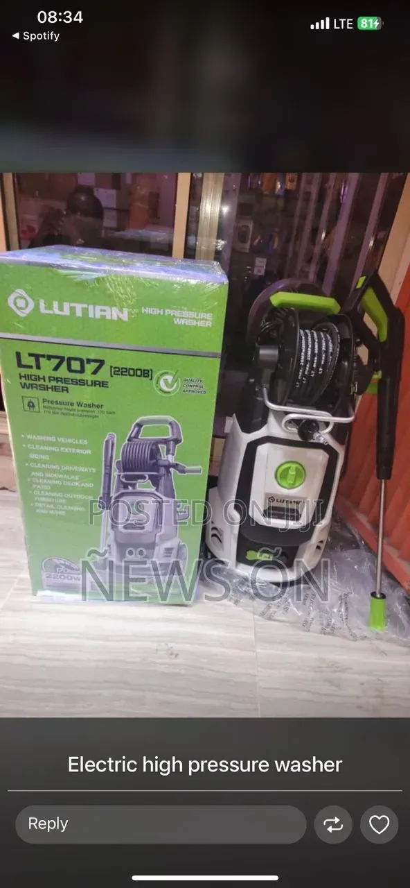 Lutian Lt707 High Pressure Washing Machine