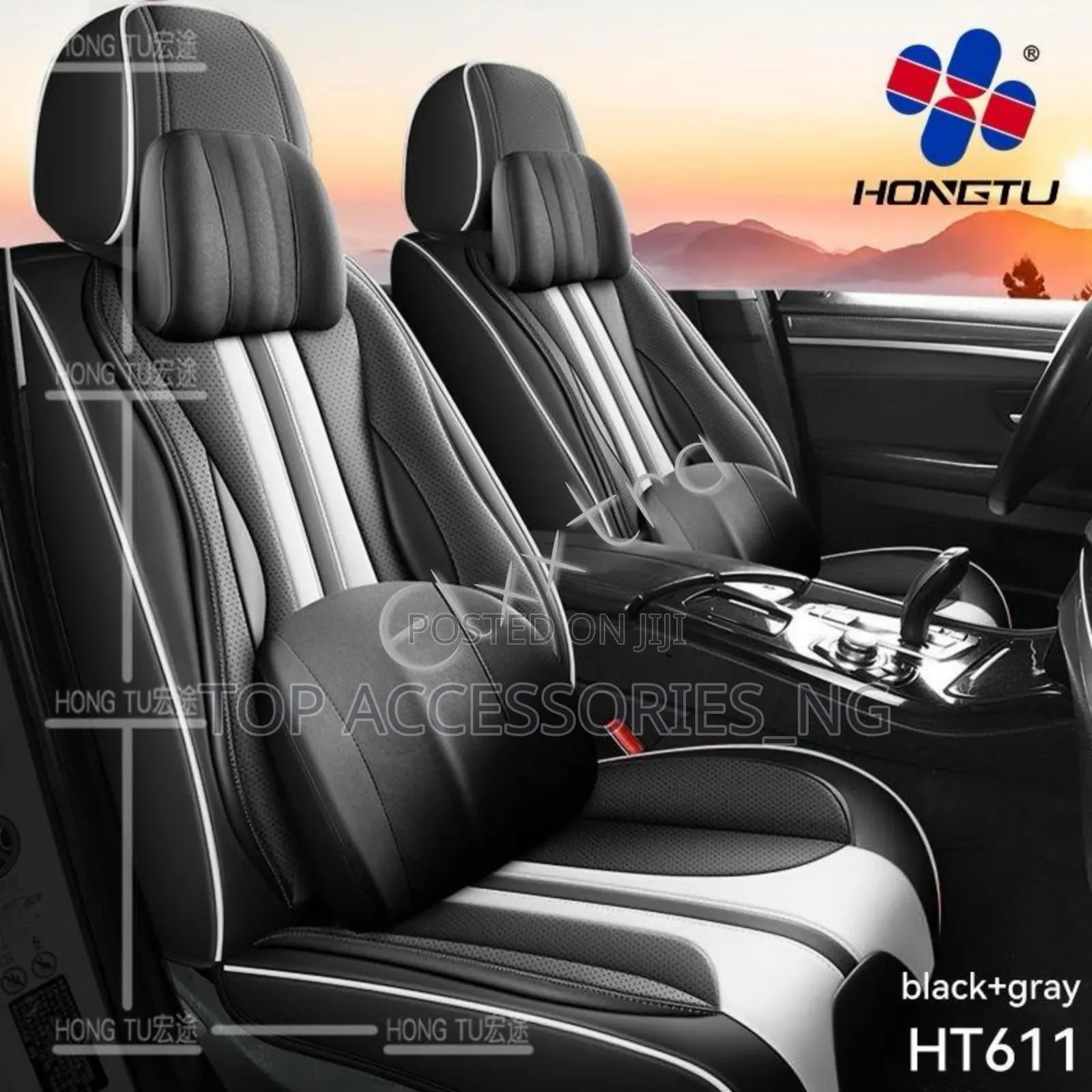 Cream Wave Car Seat Cover
