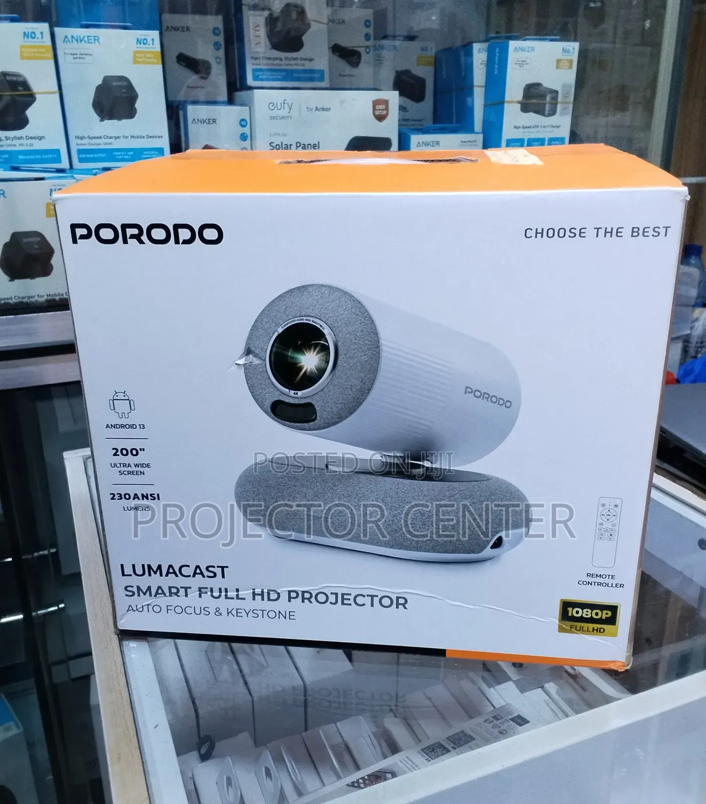 Porodo Lumacast Smart Full Hd Projector