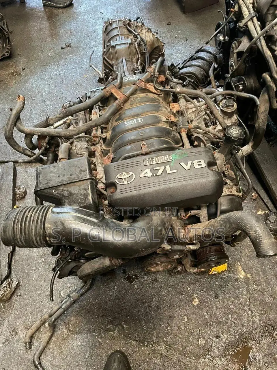 2uz V8 Gx470 Engine Black Plastic Manifold