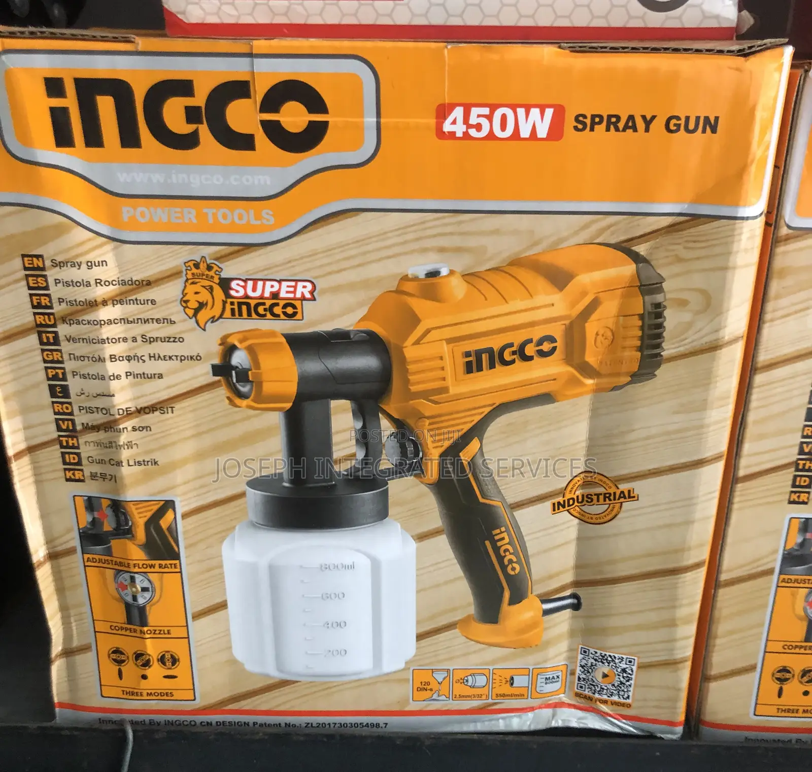 Ingco 450w Spray Gun (Model Spg3508)
