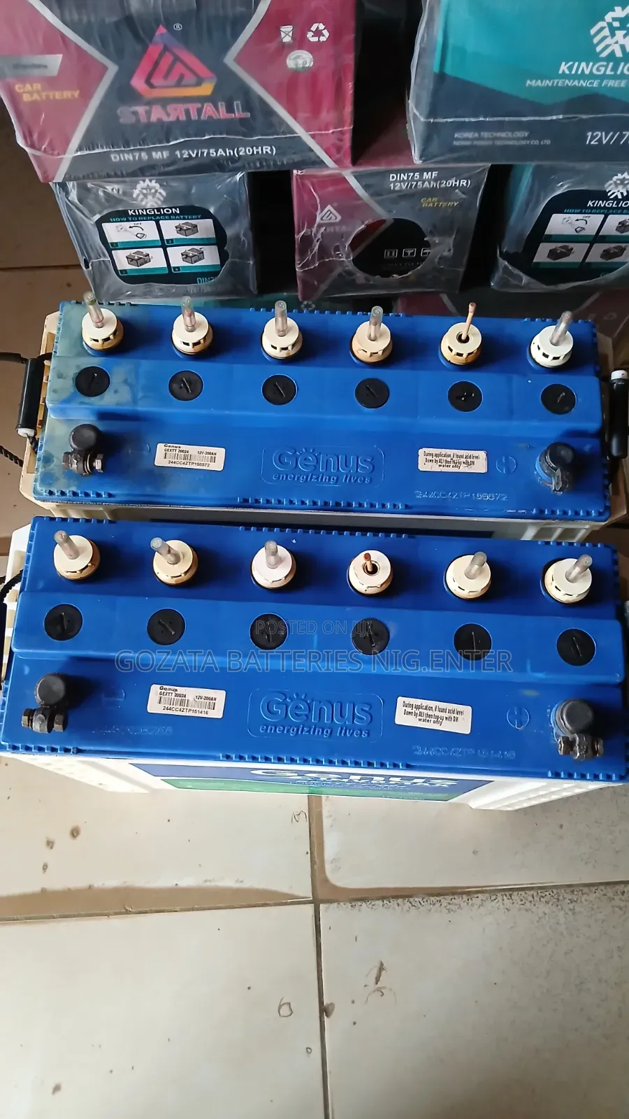 Genus Tubular Solar Battery Fairly Used