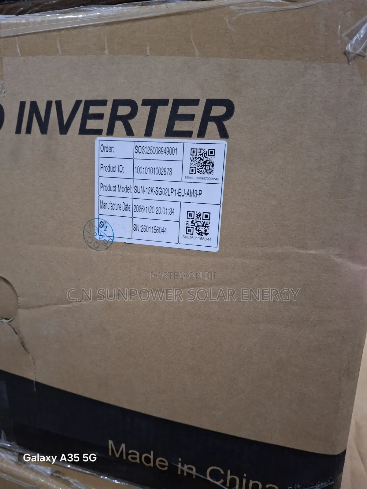 12kva/48v Deye Hybrid Solar Inverter