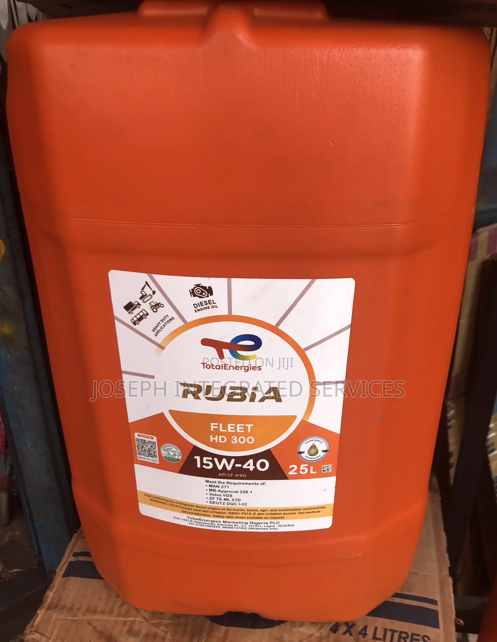 Totalenergies Rubia Fleet Hd 300 15w-40 Diesel Engine Oil.
