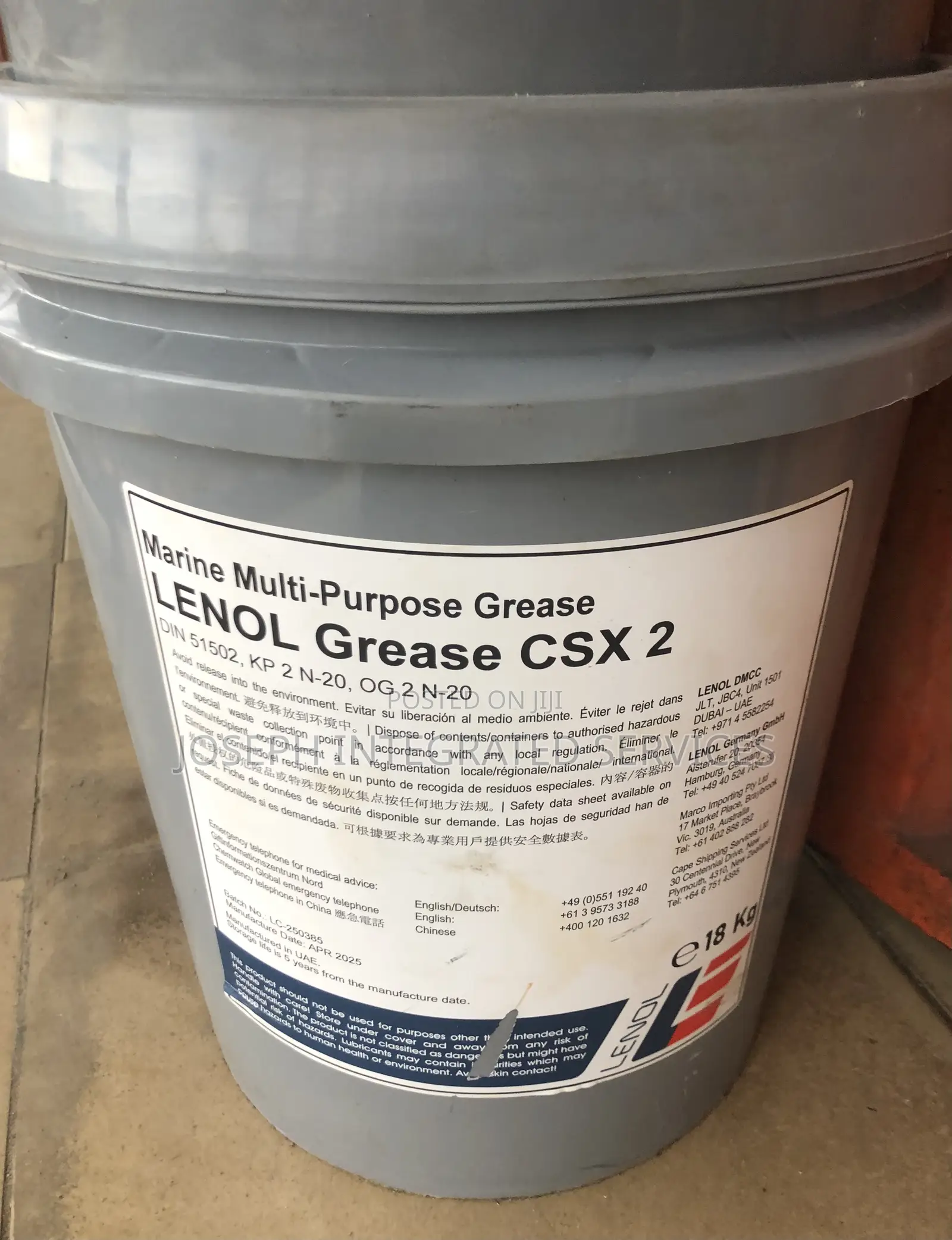 Lenol Grease CSX 2 Marine Multi-Purpose Grease