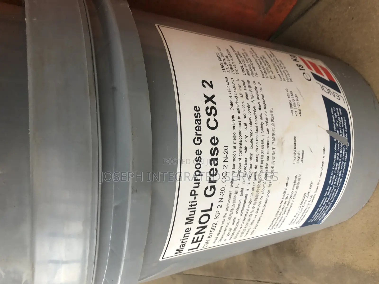Lenol Grease CSX 2 Marine Multi-Purpose Grease