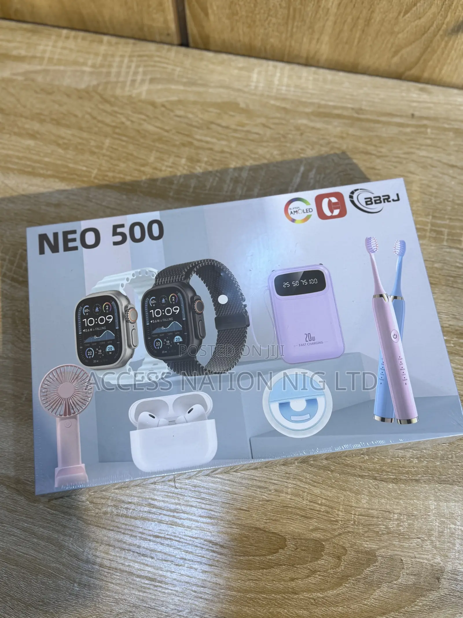 2026 New Neo-500 Smart Watch With Handheld Fan Toothbrush Powerbanks
