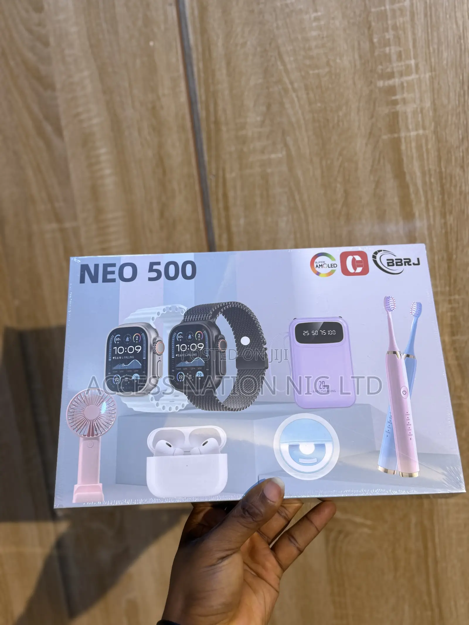 2026 New Neo-500 Smart Watch With Handheld Fan Toothbrush Powerbanks