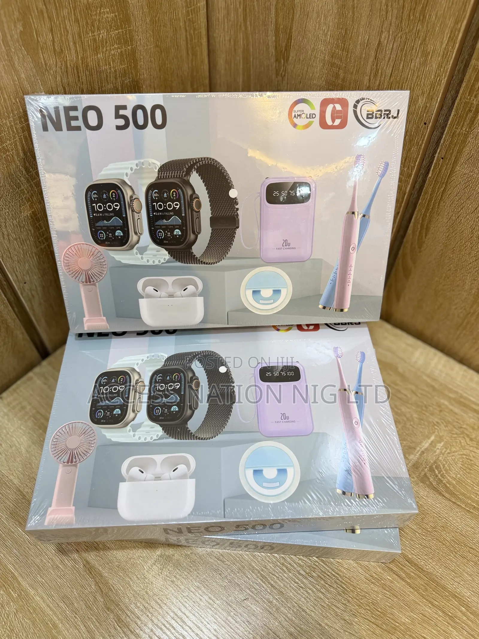 2026 New Neo-500 Smart Watch With Handheld Fan Toothbrush Powerbanks