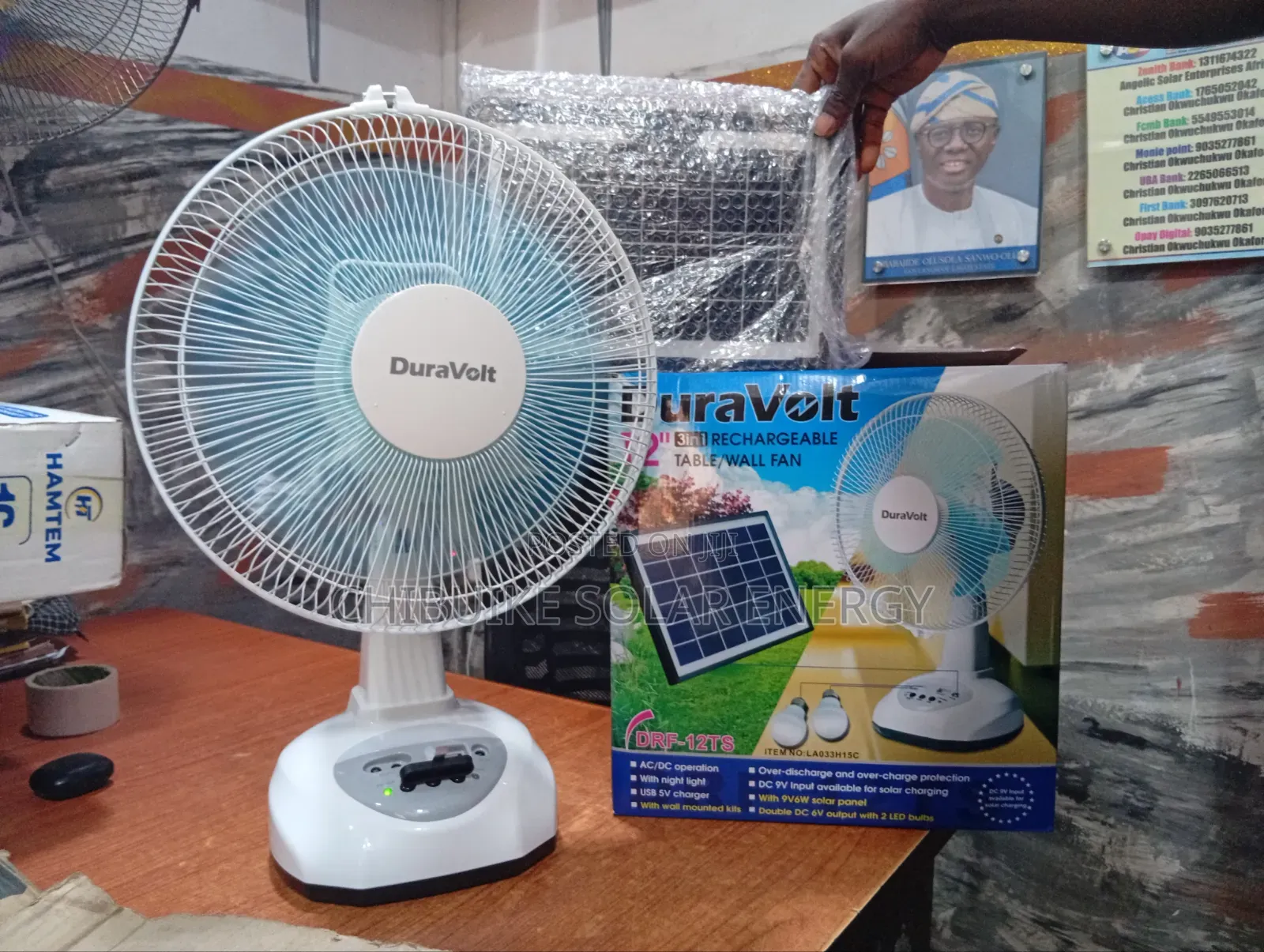 Duravolt Solar Fan
