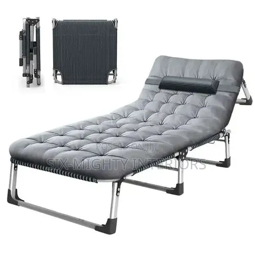 Outdoor Camping Folding Bed With Mattress Cot