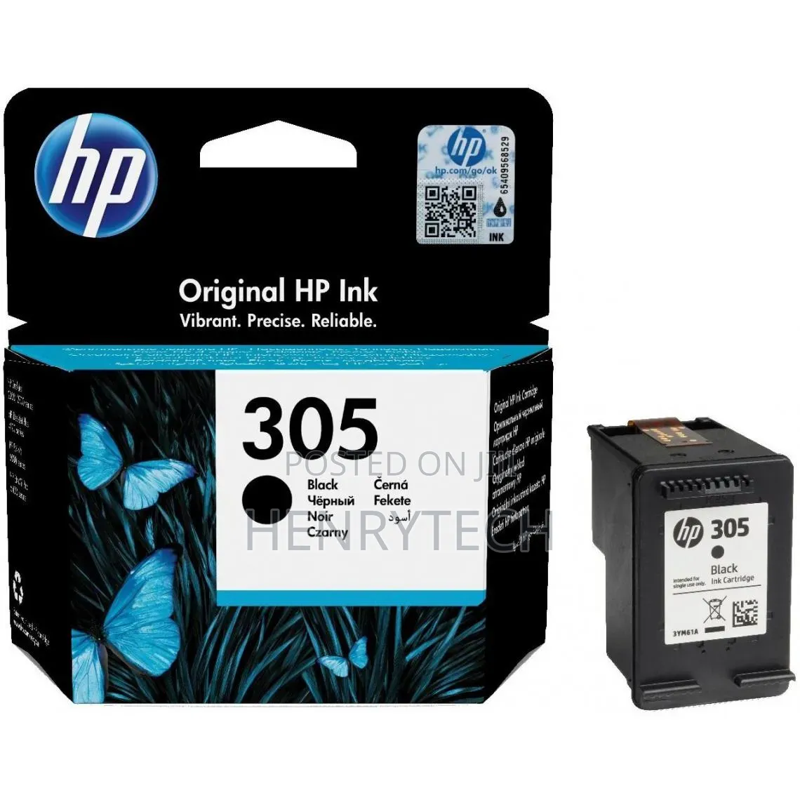 305 Original Hp Ink Black