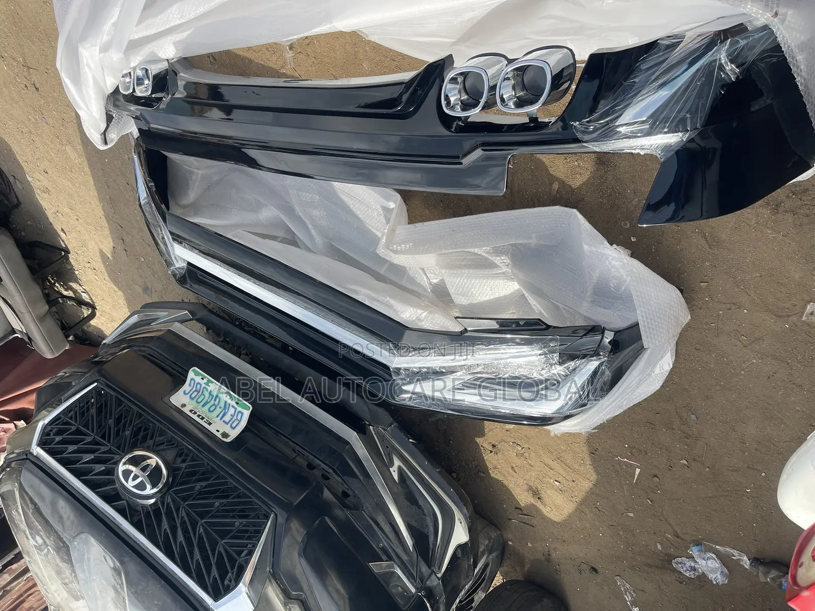 Front and Back Bumper Spoiler for Toyota Prado 2020 Mod