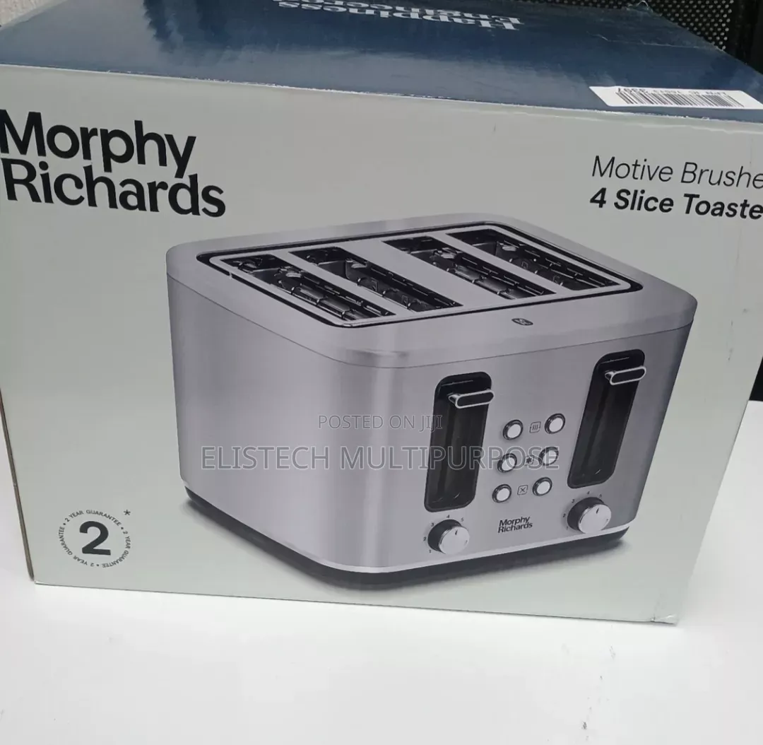 Morphy Richards Motive Chalk White 4-Slice Toaster – Dual Control