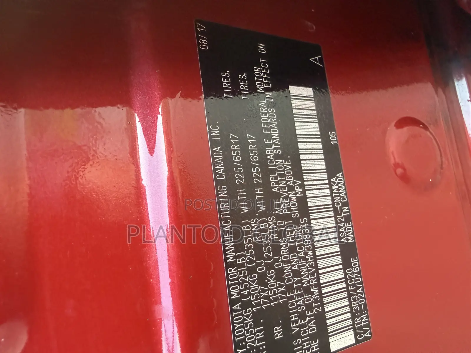 Toyota RAV4 XLE 4dr SUV (2.5L 4cyl 6A) 2018 Red