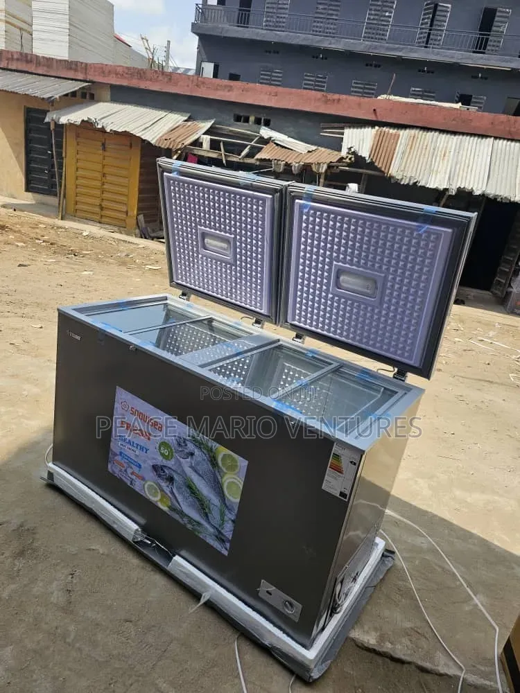 Snowsea Quality Double Door Deep Freezer 500litres With Cooling Glass