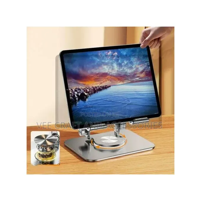 Super Quality 360° Rotating Foldable Metal Tablet/Phone Holder
