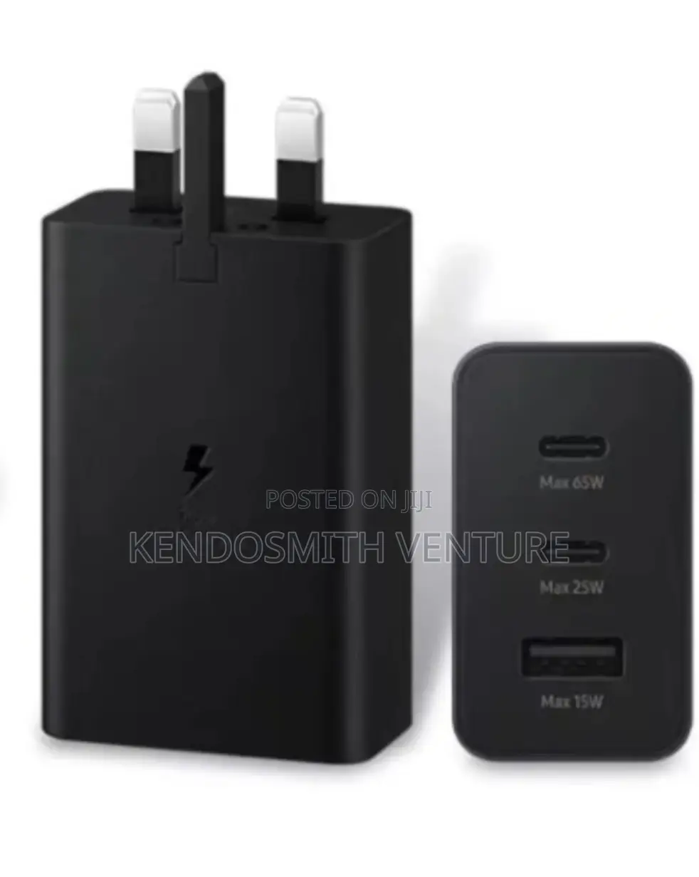 Original Samsung 65w Pd Power Adapter Trio Fast Charger