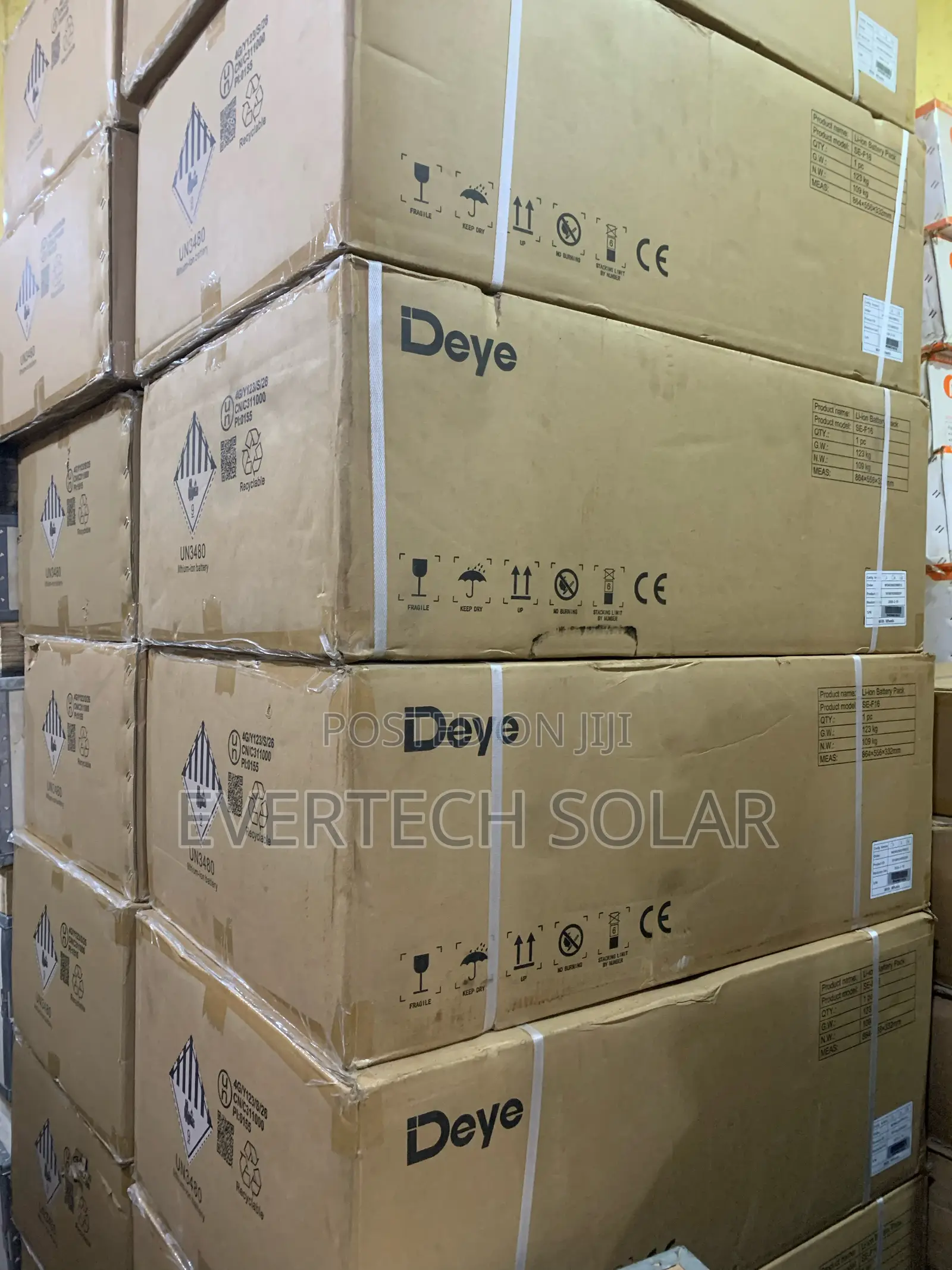 16kwhs Deye Lithium Ion Battery System 48v 314a