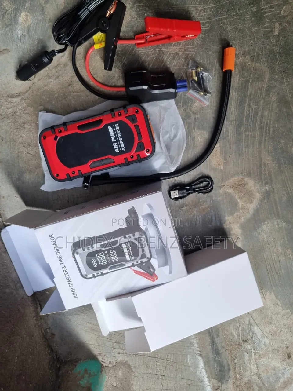 Portable Car Jump Starter and Tyre Inflator