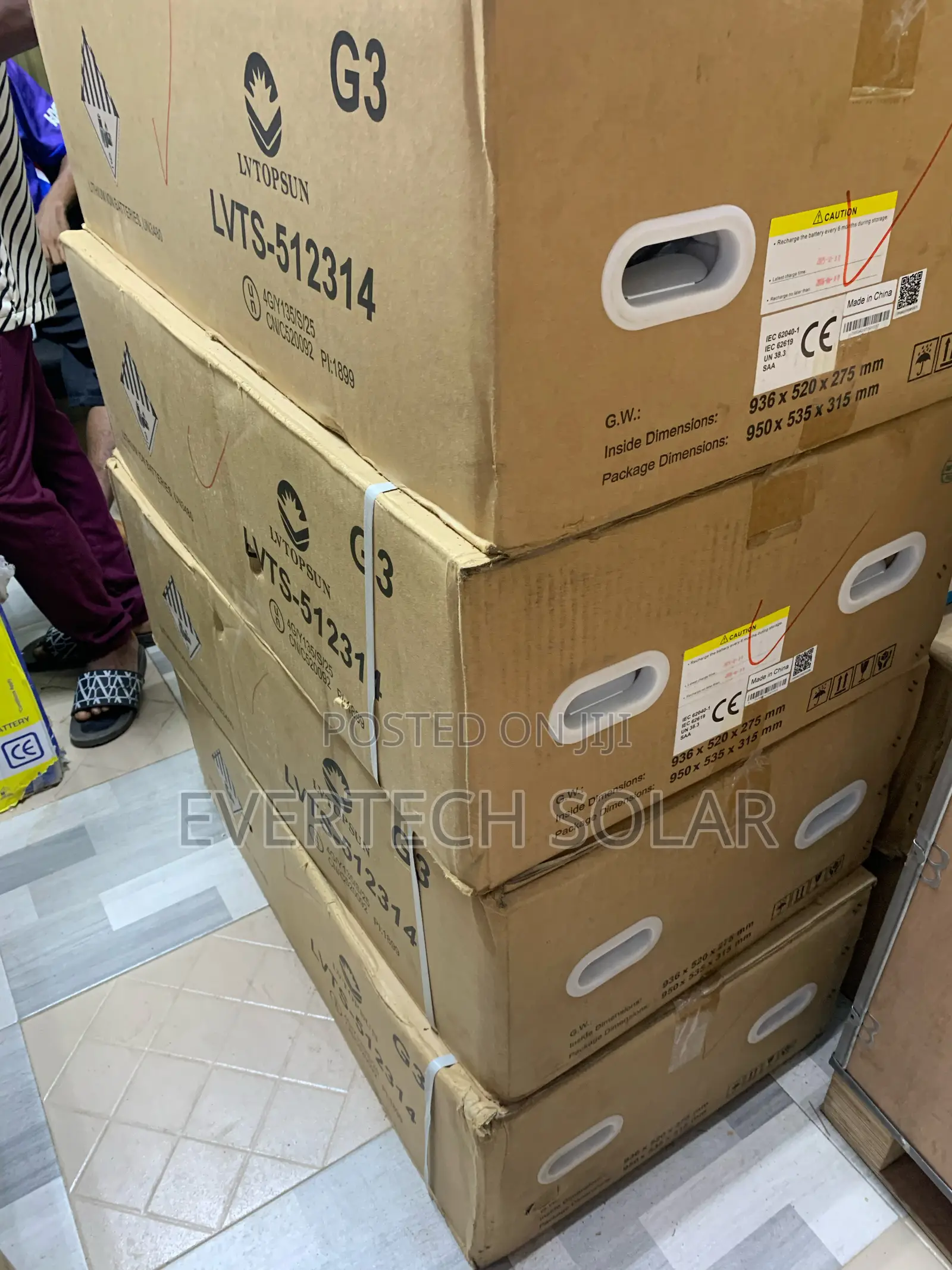 16kwhs Lvtopsun G3 314a 48v Lithium Ion Battery