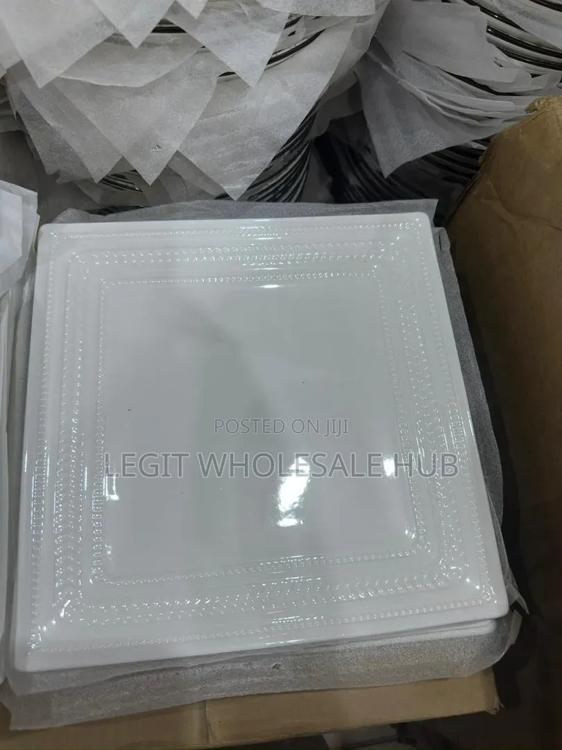 Ceramic Flat Plate (12pcs)