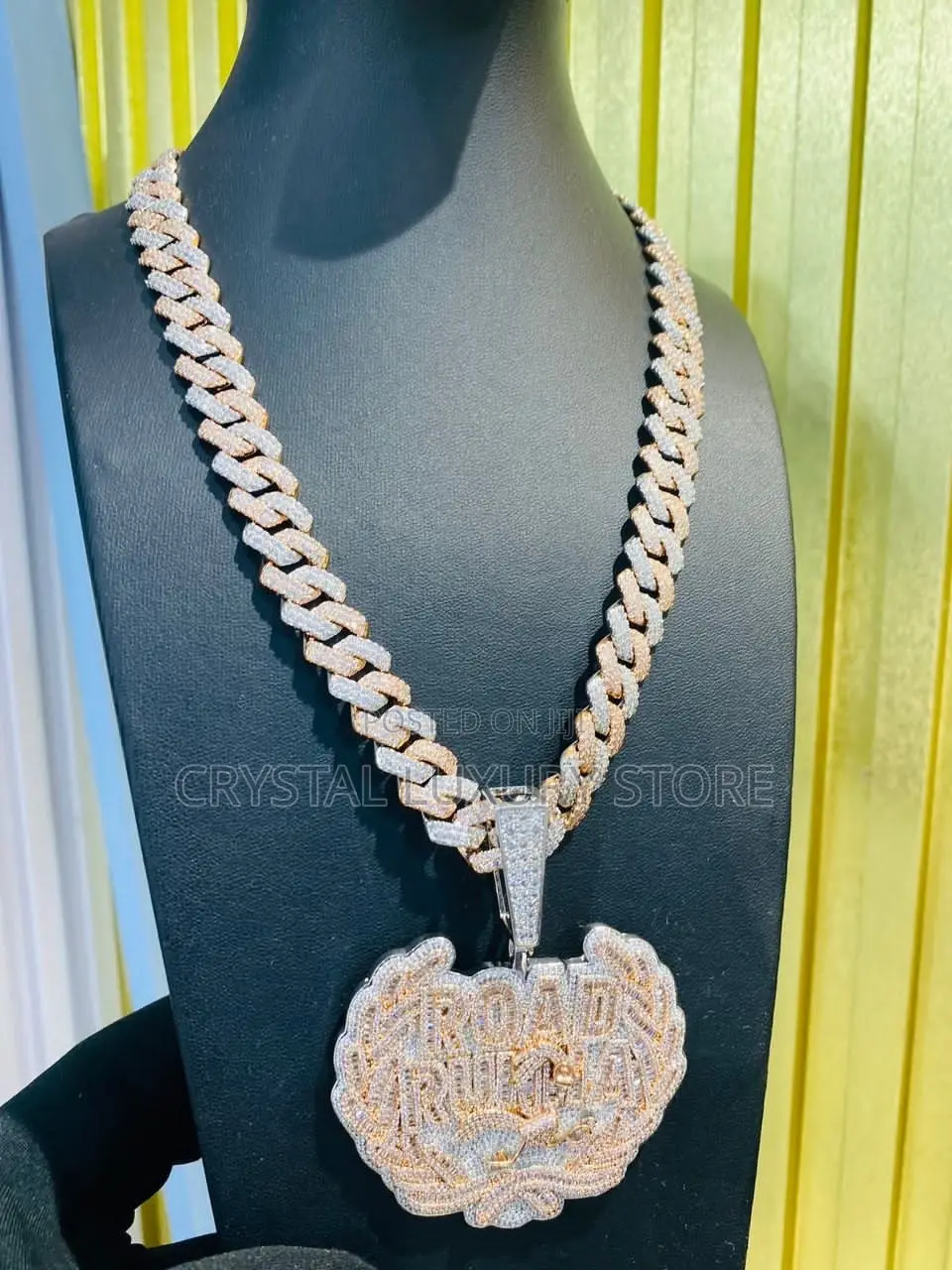 Cubic Zirconia Cuban Quality Luxury Necklace