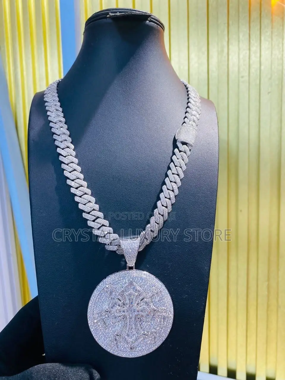 Cubic Zirconia Cuban Quality Luxury Necklace