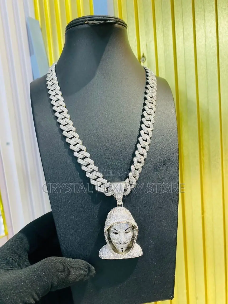 Cubic Zirconia Cuban Quality Luxury Necklace