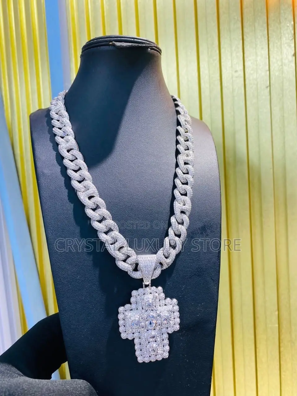 Cubic Zirconia Cuban Quality Luxury Necklace