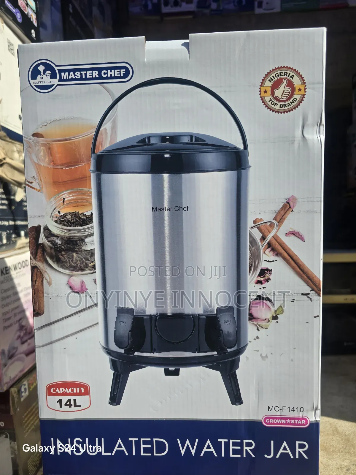 Master Chef 14l Insulated Water Jar Beverage Dispenser (Mc-F1410)