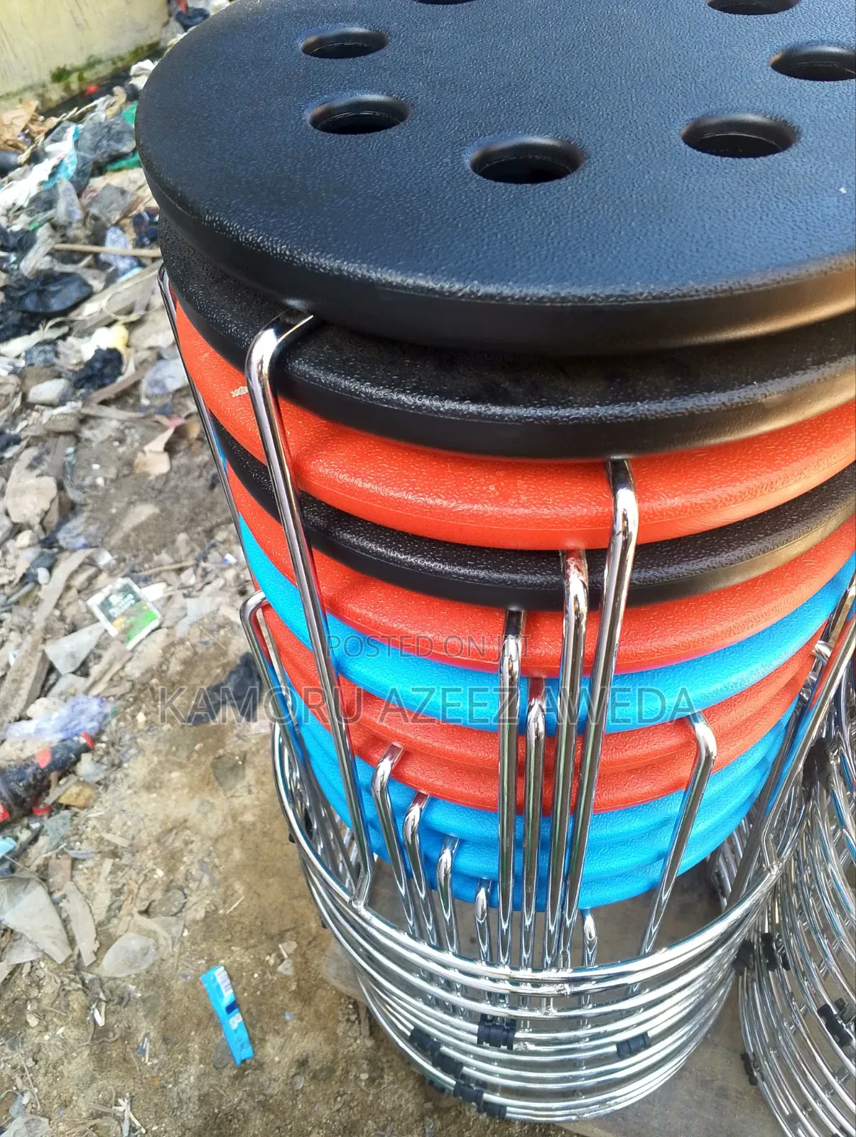 Iron Plastic Stool Chair for Bar