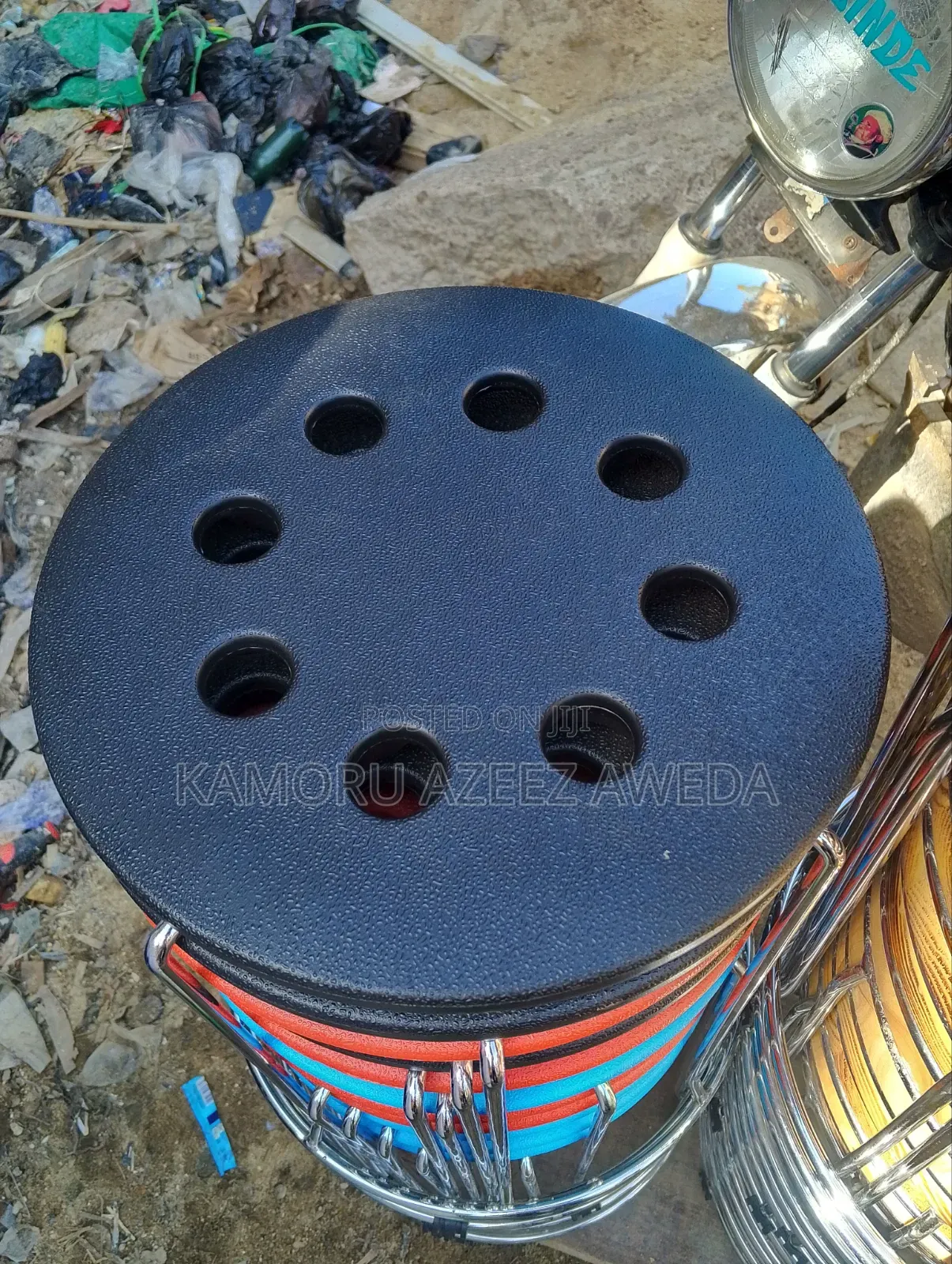 Iron Plastic Stool Chair for Bar