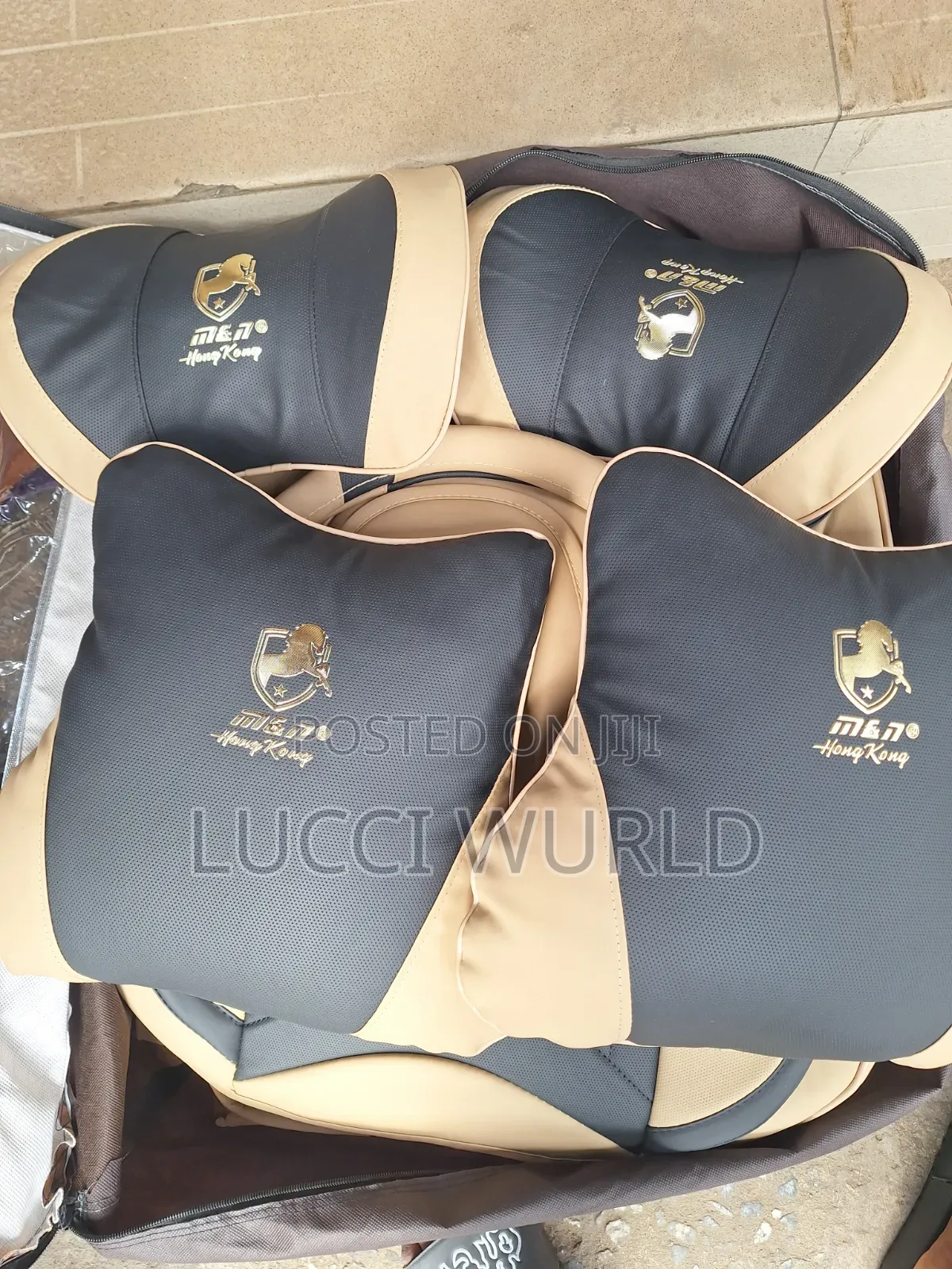 Seat Cover Milk and Black Power Horse