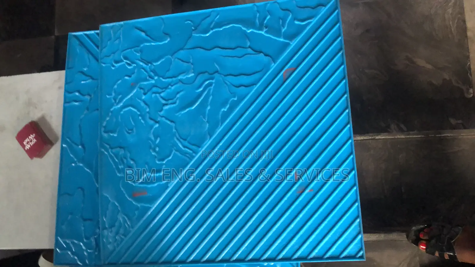 Blue Vintage Stamping Mart for Concrete