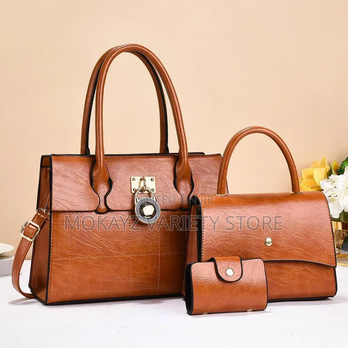 3in1 Hoppy Classy Quality Leather Bag