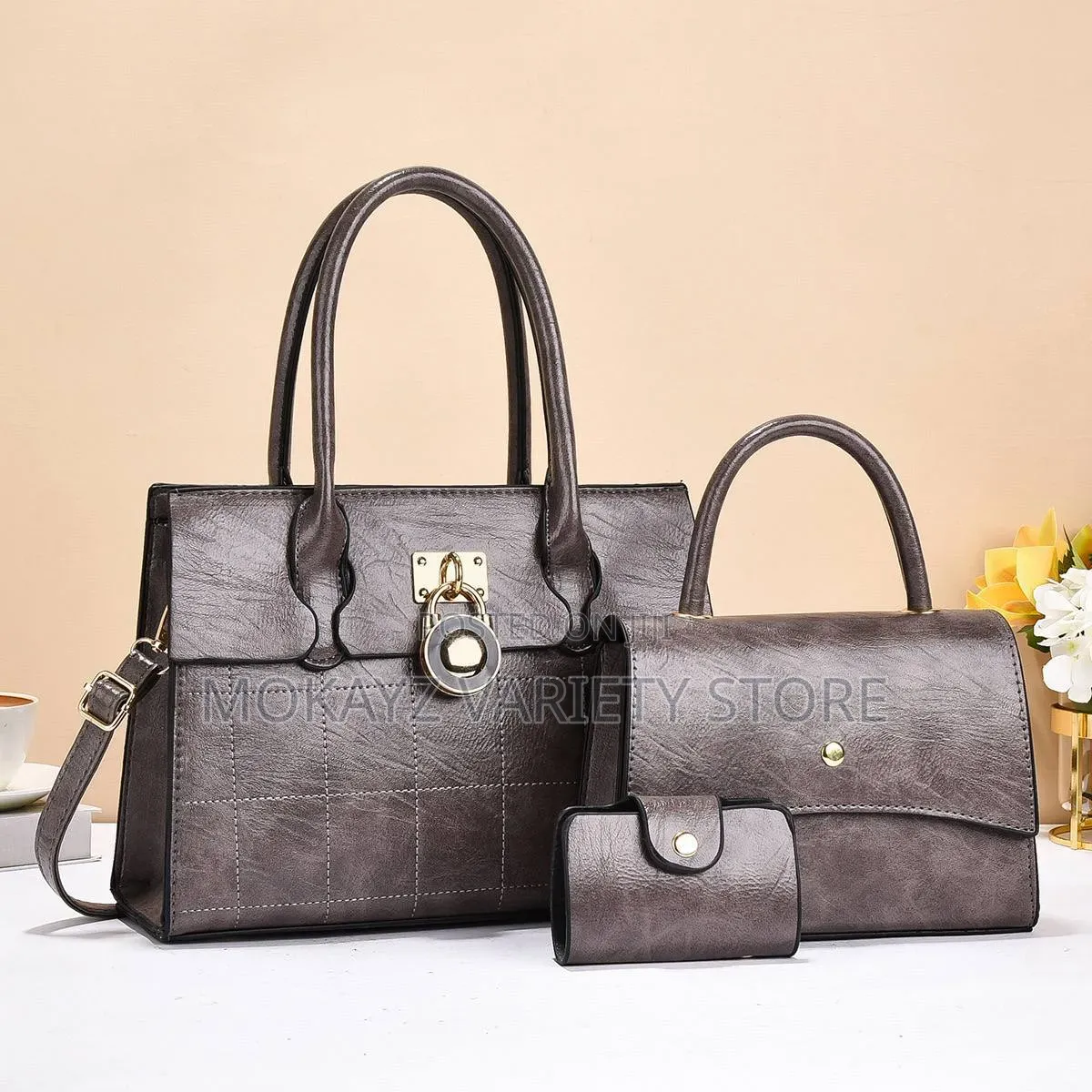 3in1 Hoppy Classy Quality Leather Bag