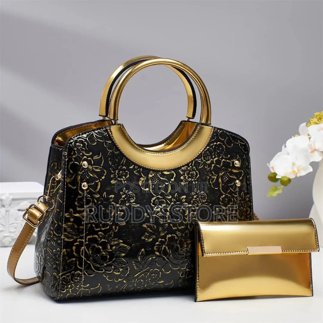 Luxury Embossed Floral Handbag