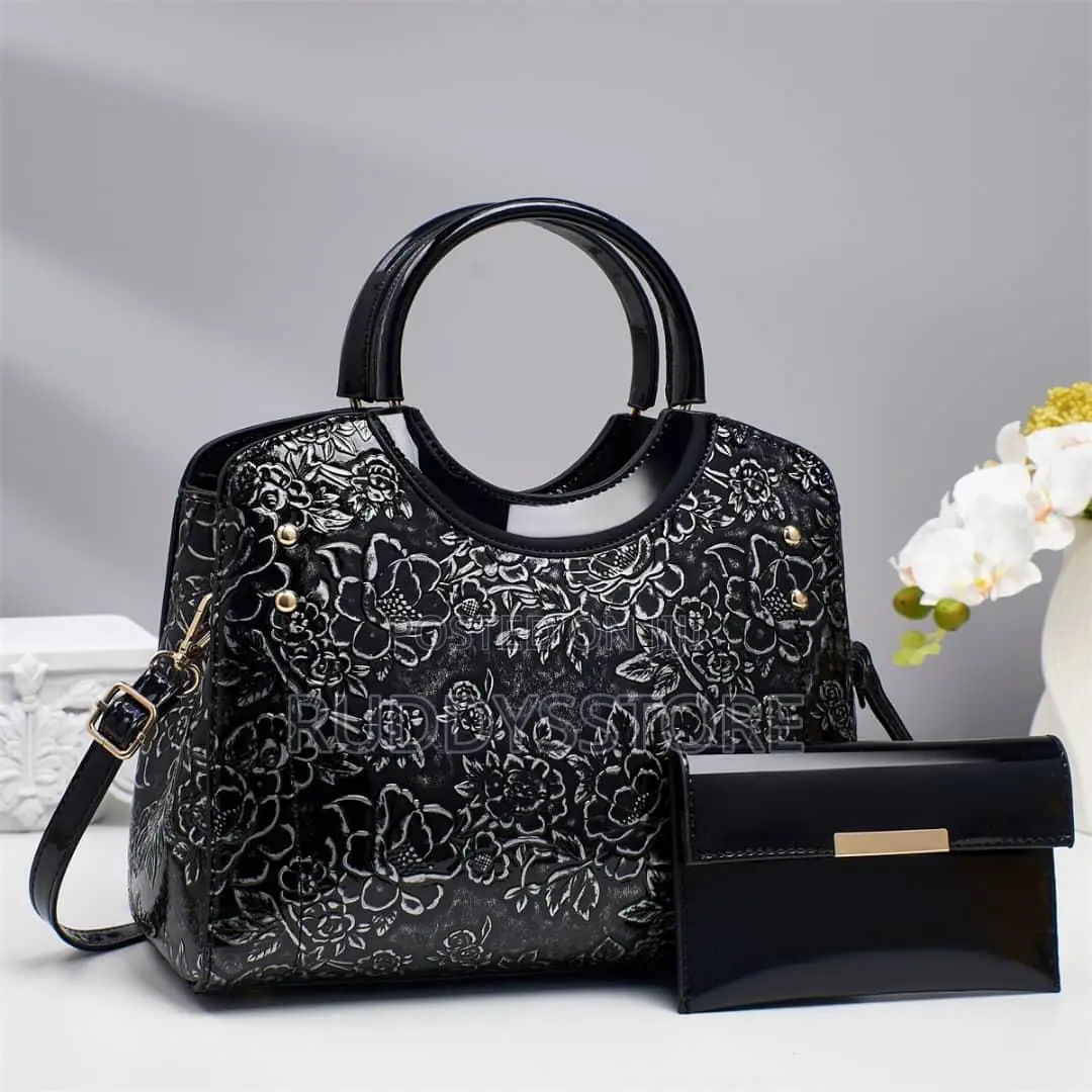 Luxury Embossed Floral Handbag