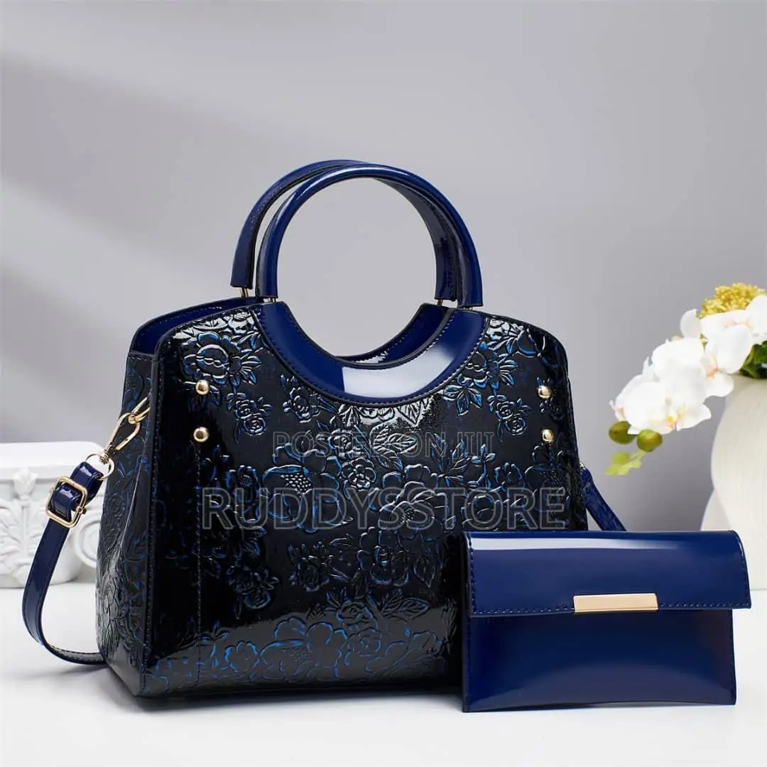Luxury Embossed Floral Handbag