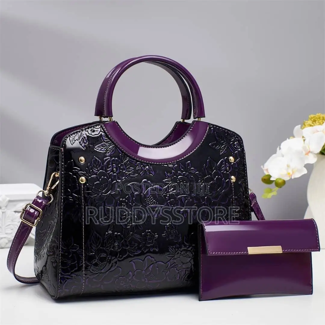 Luxury Embossed Floral Handbag