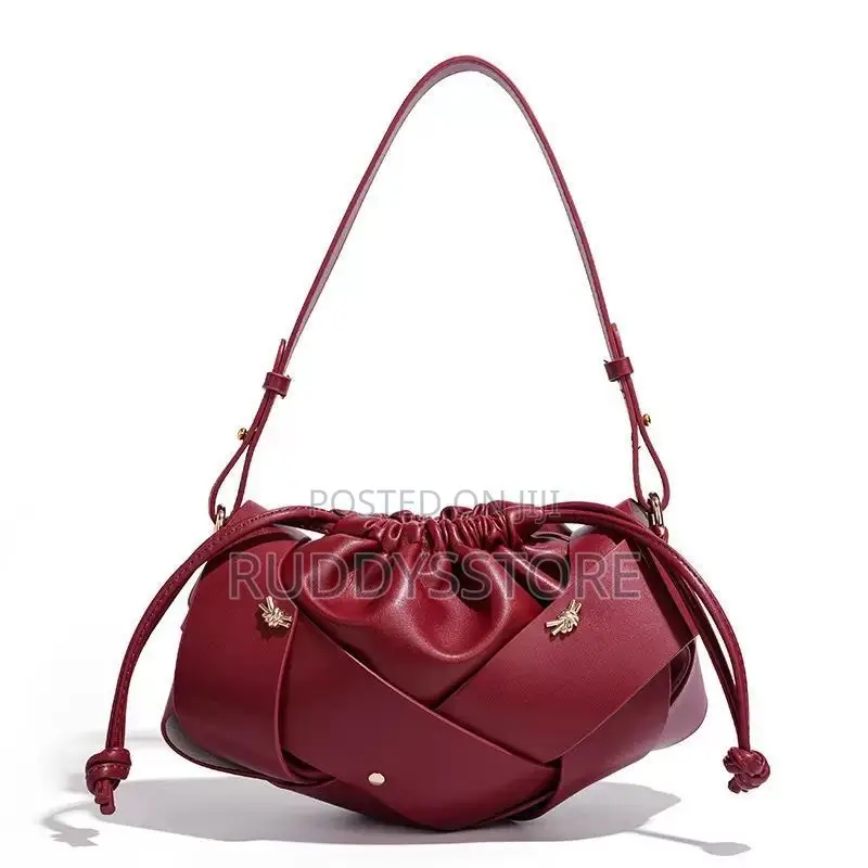 Classy Coco Ruched Leather Bag