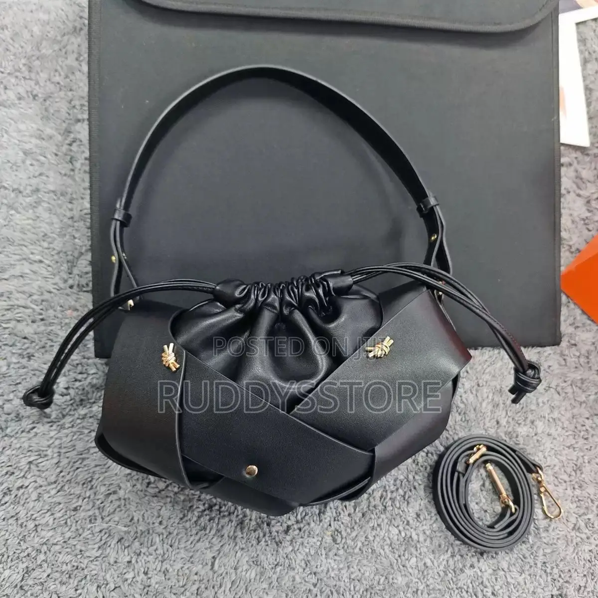 Classy Coco Ruched Leather Bag