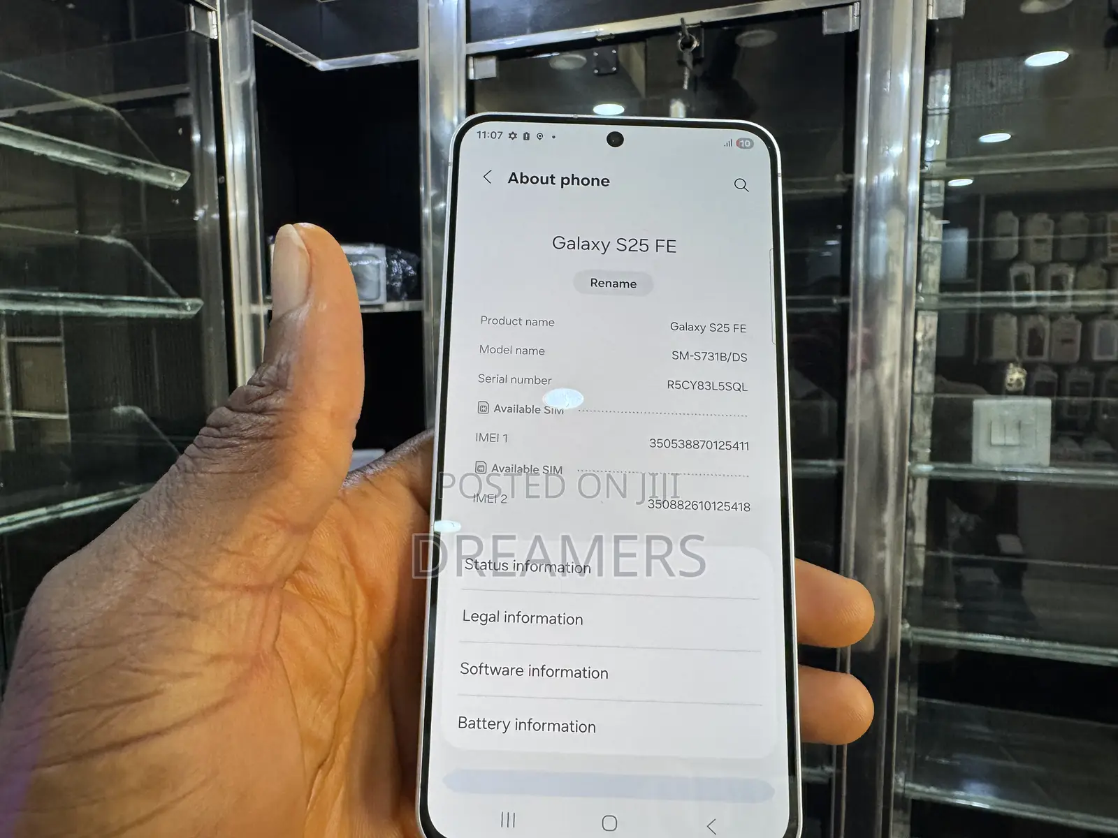 Samsung Galaxy S25 FE 5G 128 GB White