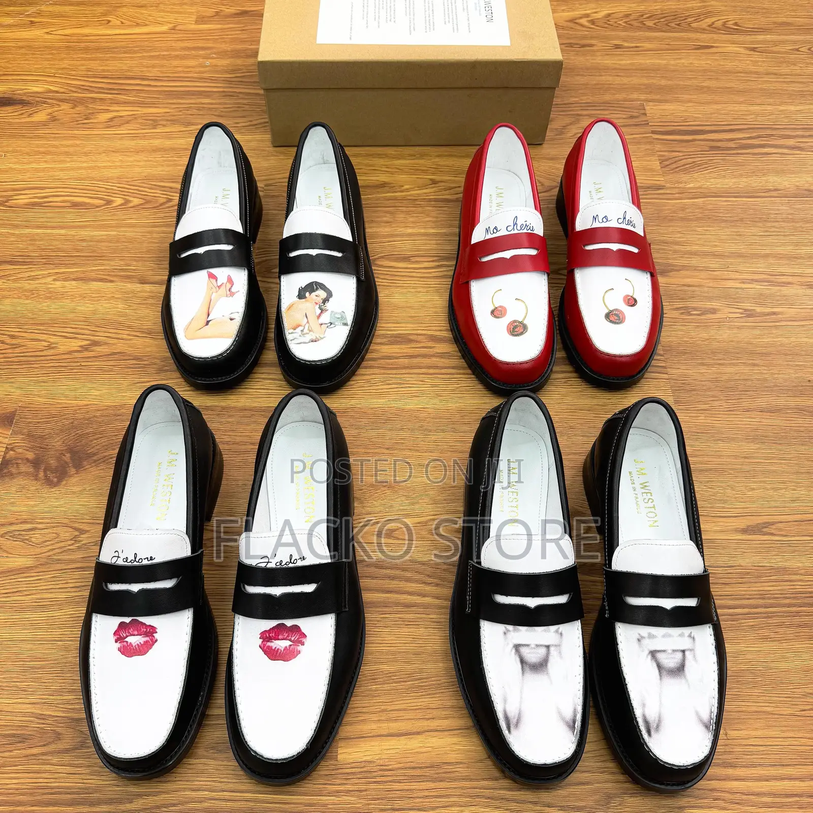 Original J.M Weston X Duke and Dexter Wilde Penny Loafers Shoes