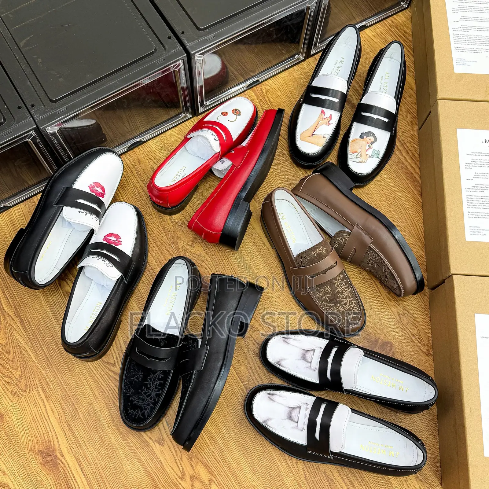 Original J.M Weston X Duke and Dexter Wilde Penny Loafers Shoes
