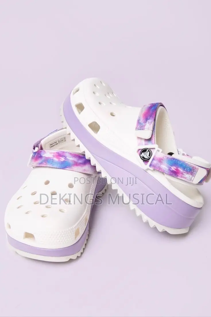 White Unicorn Hiker Crocs 