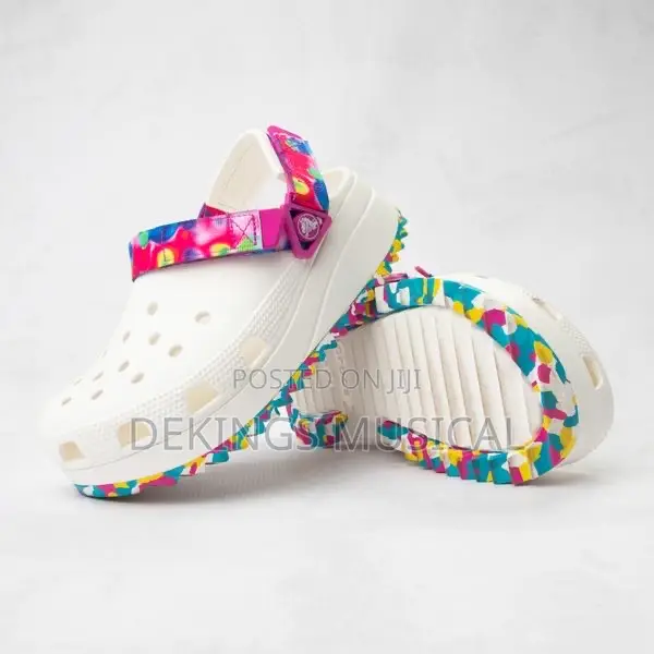 White Unicorn Hiker Crocs 