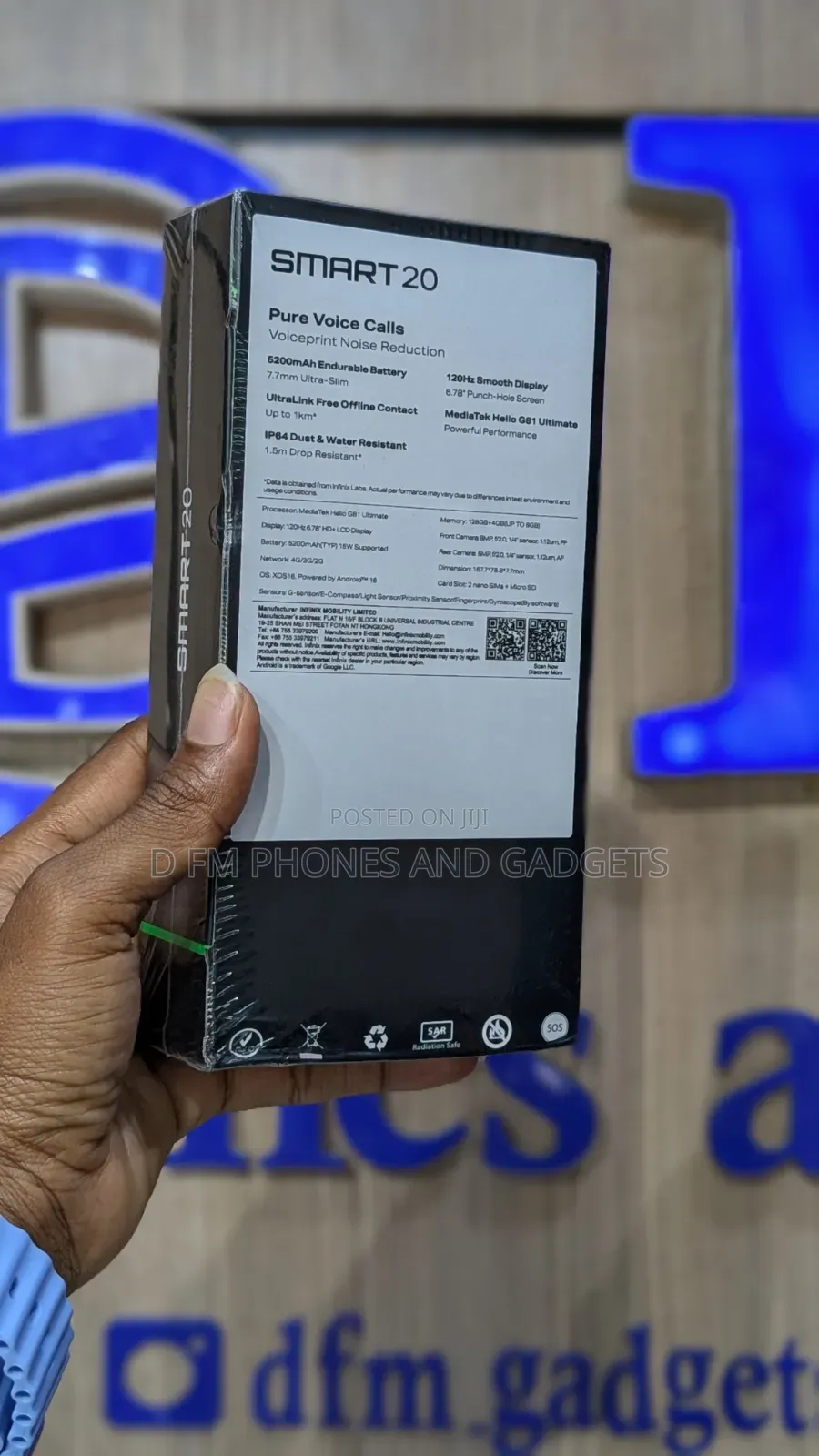 New Infinix Smart 20 128 GB Black